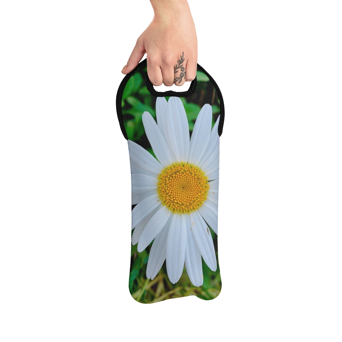 Flower Wine Tote Bag