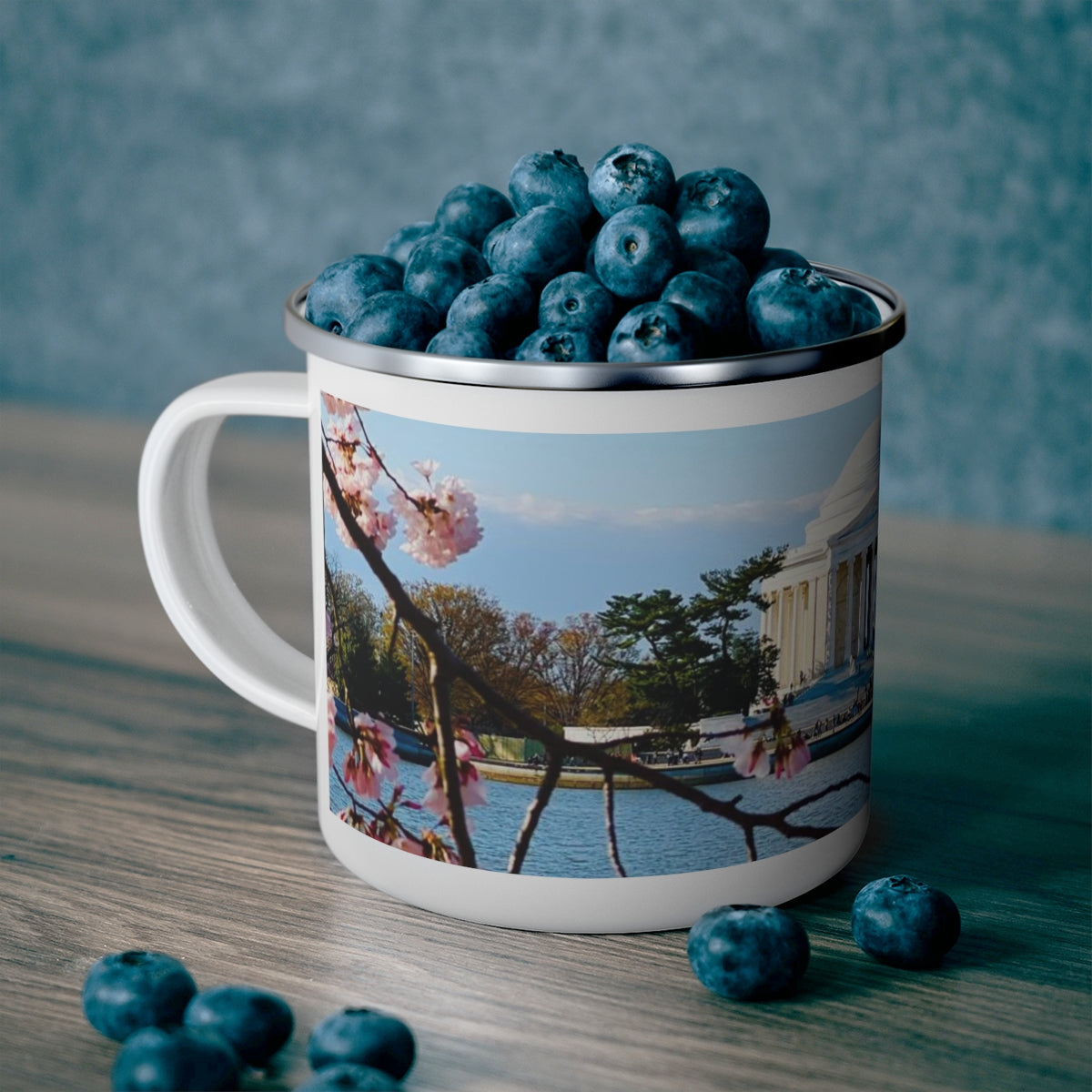 Jefferson Blossoms Enamel Camping Mug