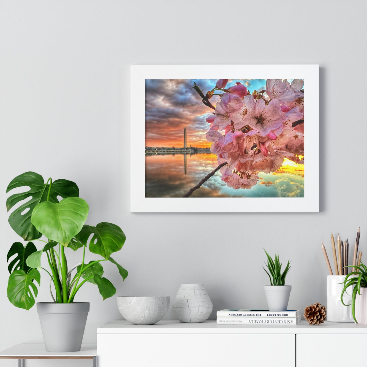 Cherry Blossom 2024 Framed Horizontal Poster