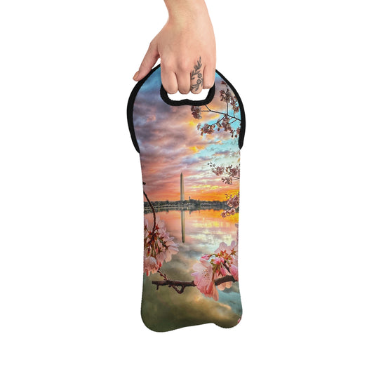 Washington Monument Tree Wine Tote Bag