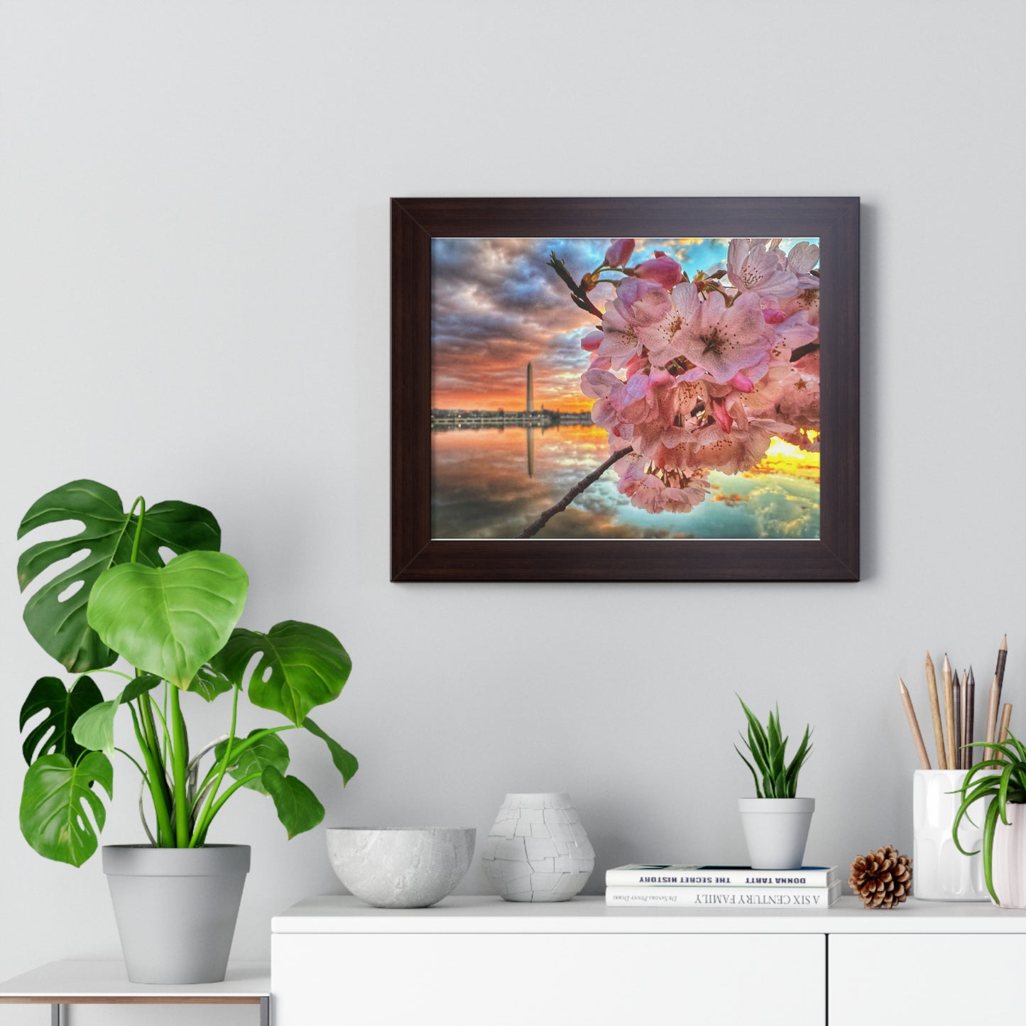Cherry Blossom 2024 Framed Horizontal Poster