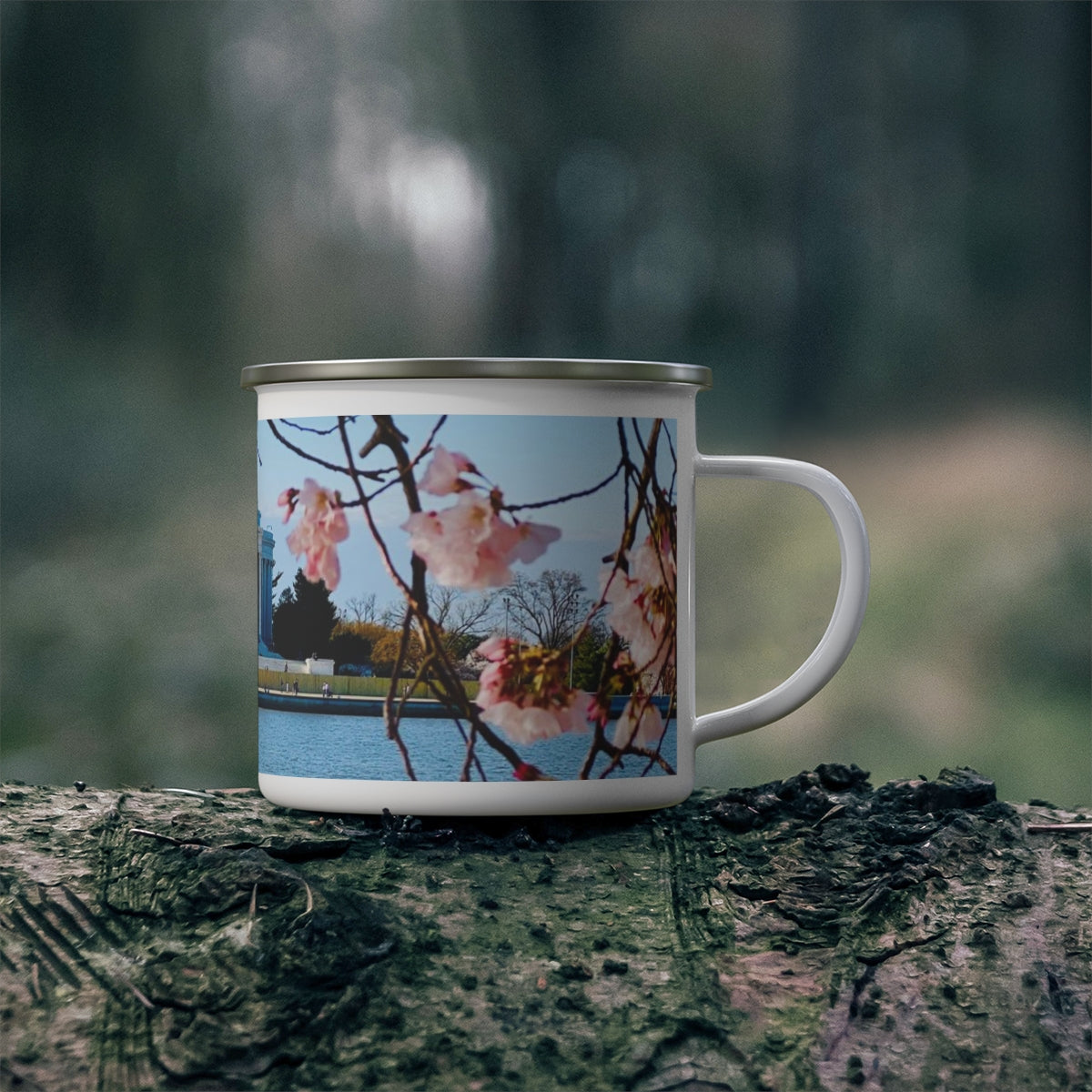 Jefferson Blossoms Enamel Camping Mug