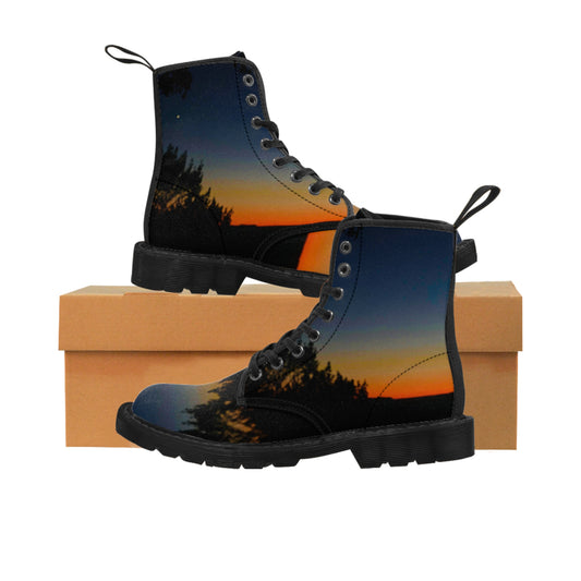 Night Sky Women's Canvas Boots